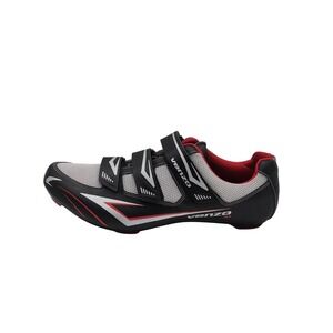 Venzo‎ MX Road Cycling Shoes Mens 13 EU 48 Black White Red SPD 2-Bolt Cleats